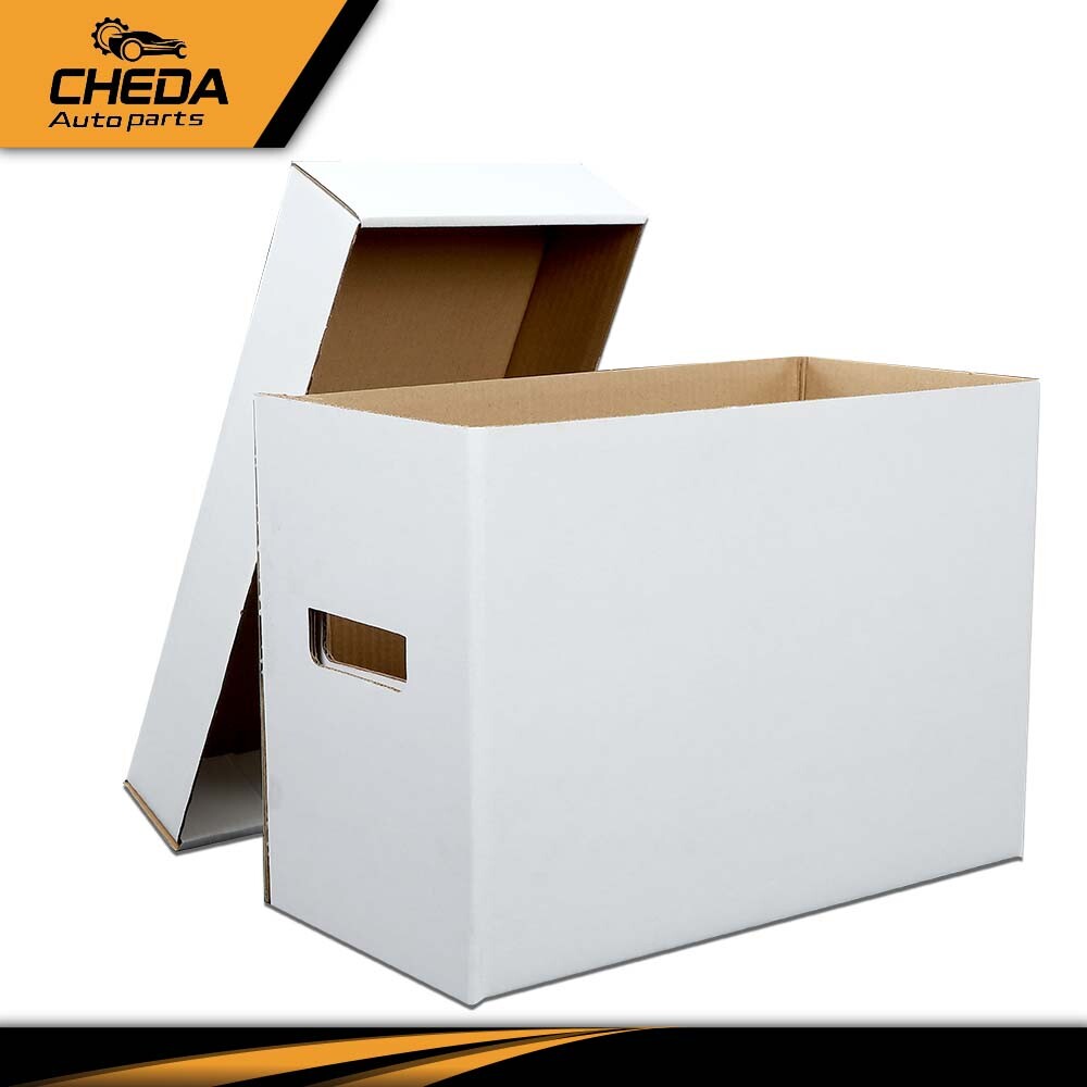 5 Pack Short Cardboard Comic Book Storage Box White - Holds 150-175 Comics