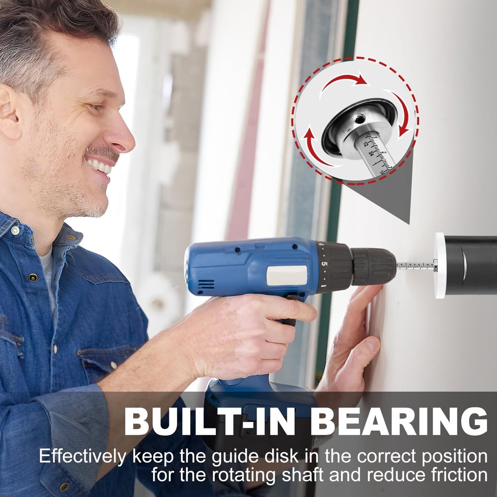 Inside Pipe Cutter for PVC Pipe Cutter Tool with 4" Scale Adjustable Depth Gauge