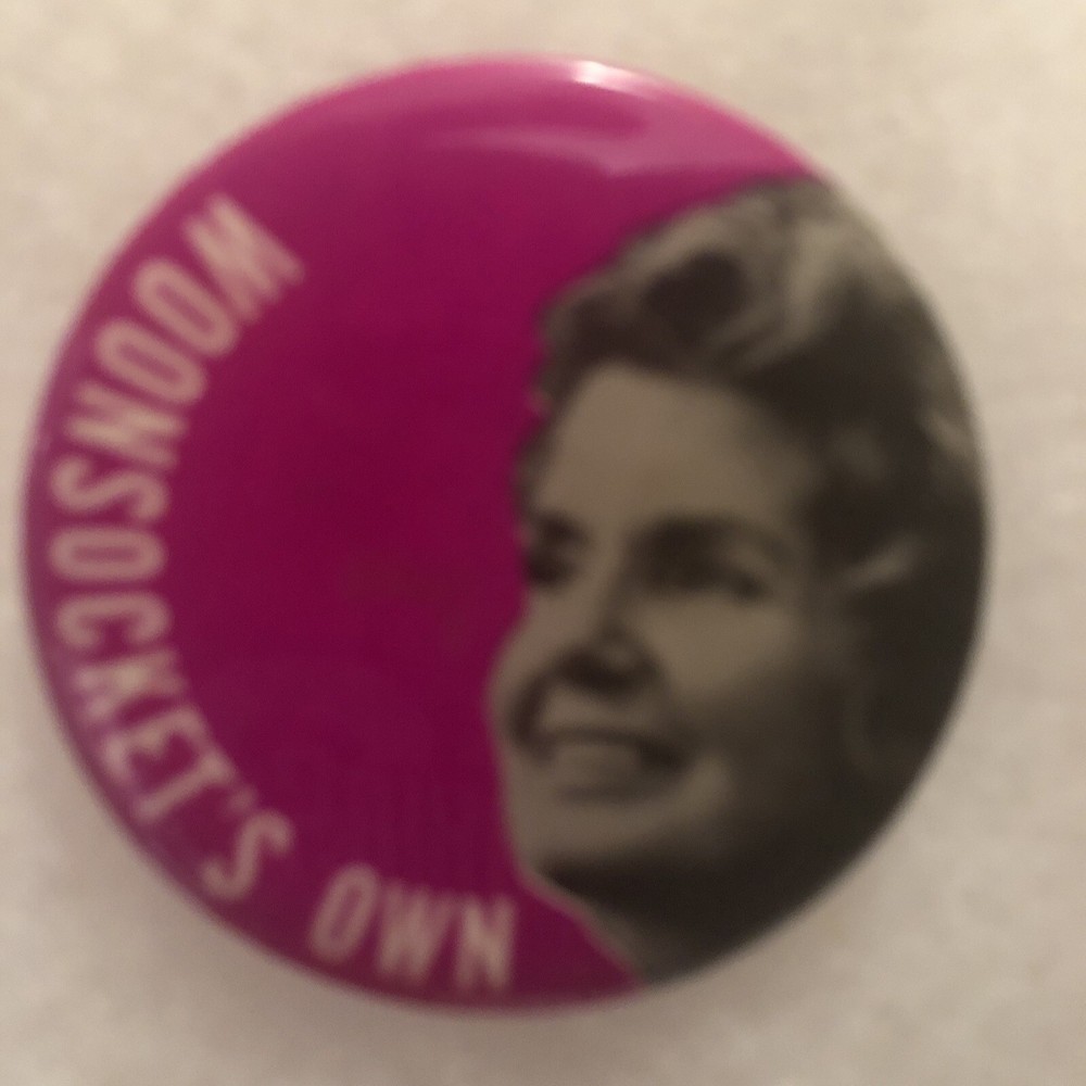 Woonsocket’s Own Eleanor McGovern  2 1/4” pinback button pin