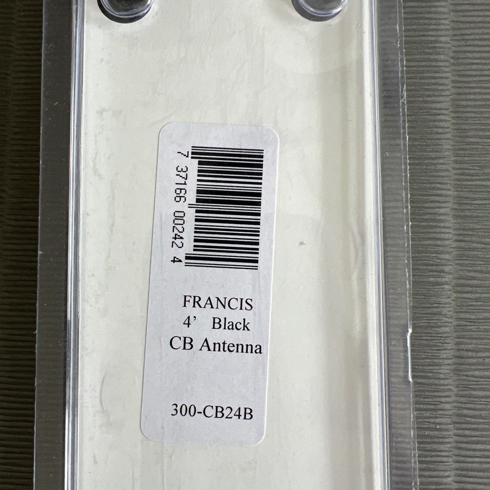 Francis 4' Hot Rod CB Antenna Black 300-CB24B