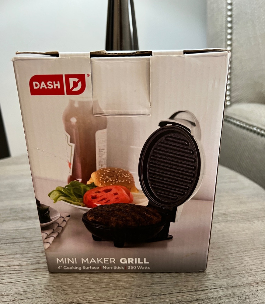 Dash Mini Maker Grill White Color Rarely Used