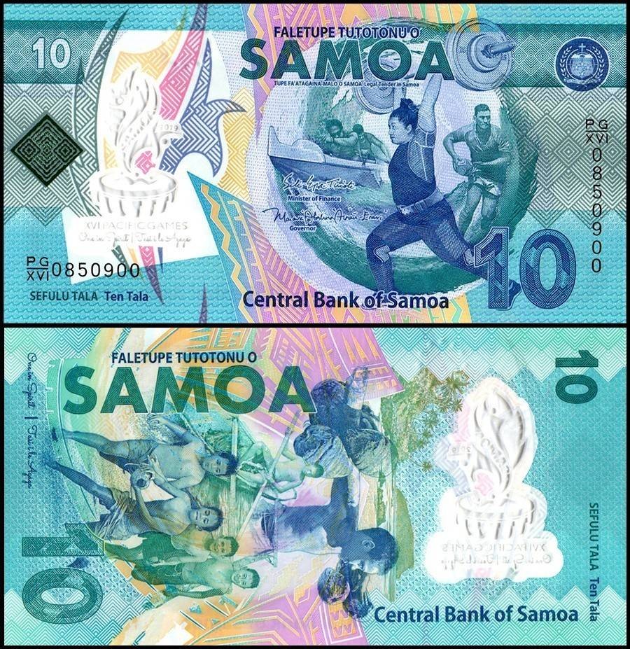 Samoa 10 Tala, 2019, P-45, UNC, Commemorative, Polymer