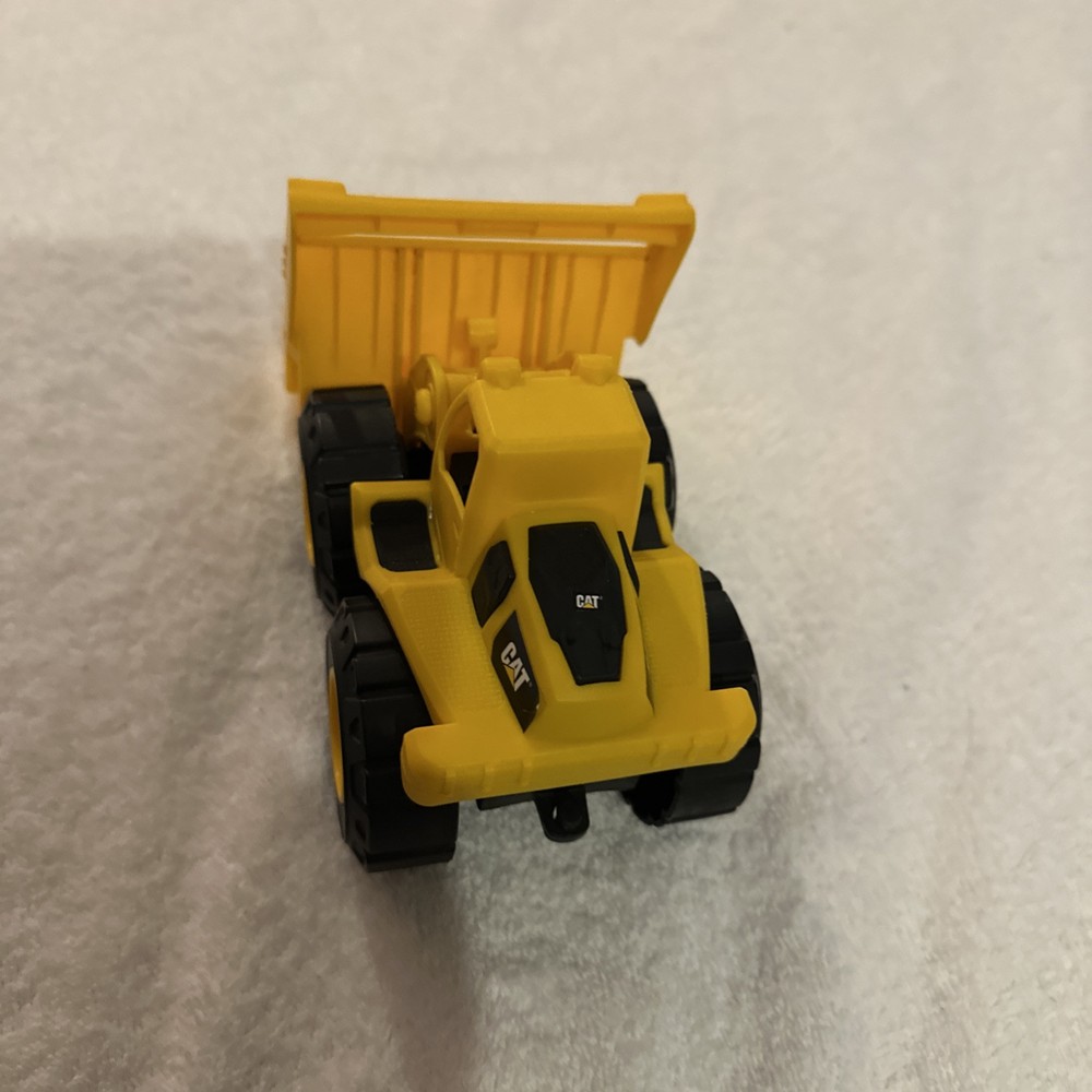 CAT Caterpillar Dump Truck 7” Yellow & Black Construction Plus Front End Loader