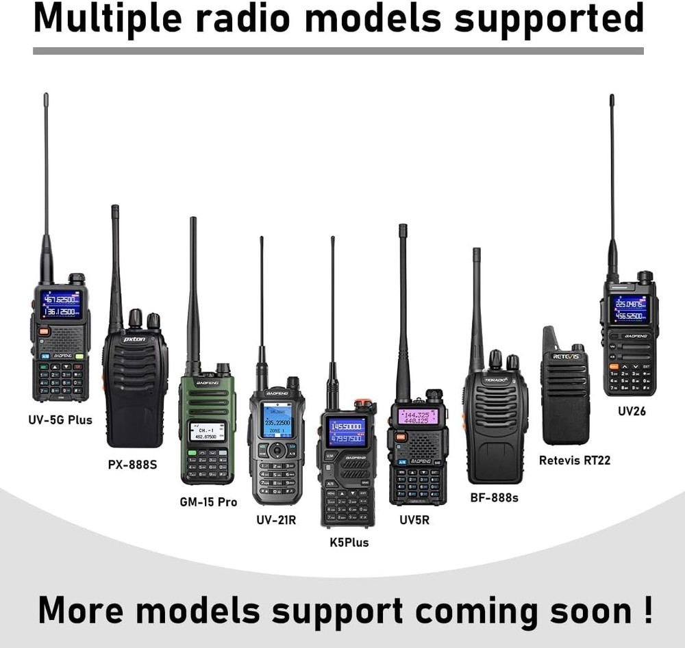 TIDRADIO Ham Radio Wireless Programmer Adapter APP and PC Program for Black