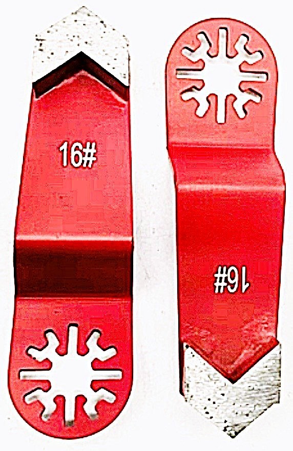 Triangular Grinding coating removal segment Oscillating Multi-Tools 16 grit 3pk