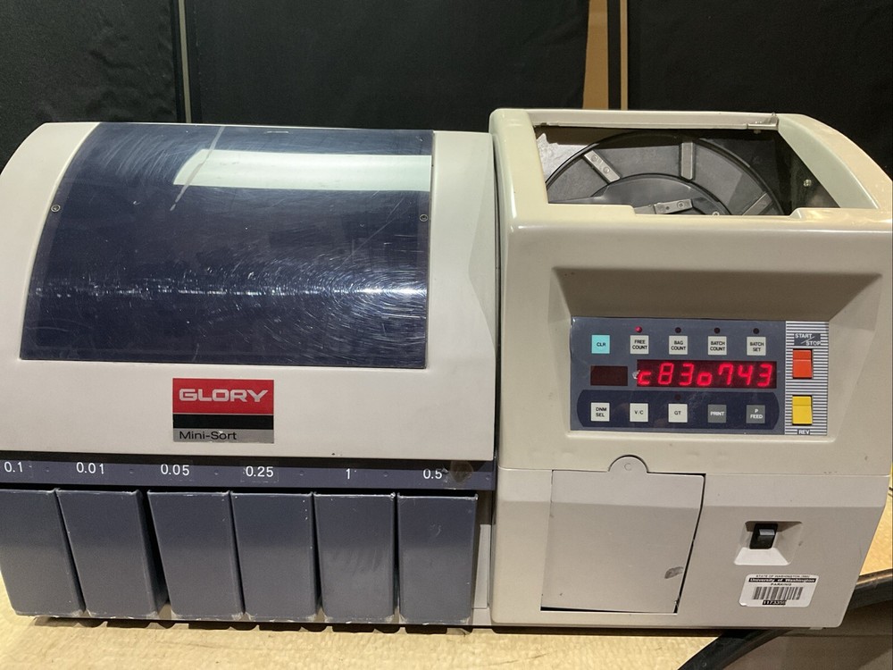 Glory Mini-Sort No. 9A4145 Coin Sorter It Sorts But Sometimes Gives An Error