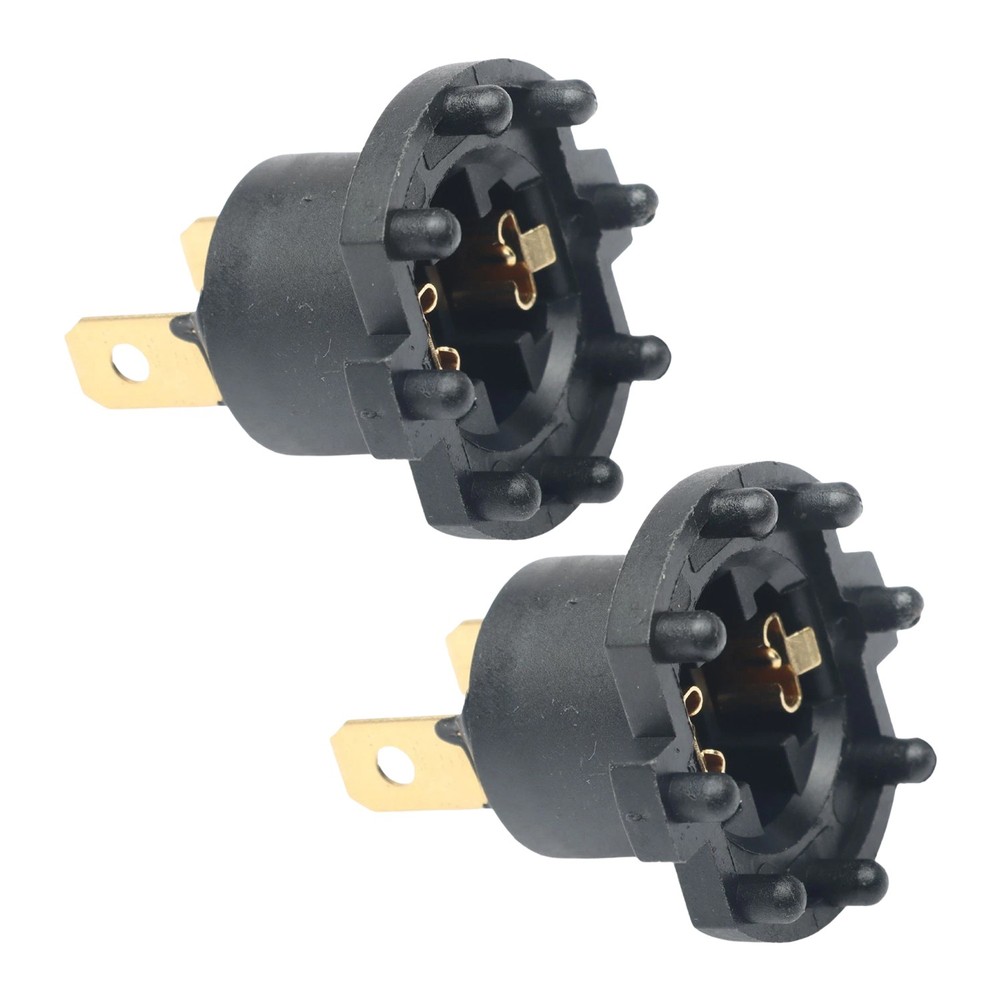 2x Front Headlight Connector Socket Headlight Socket Bulb Socket for Honda