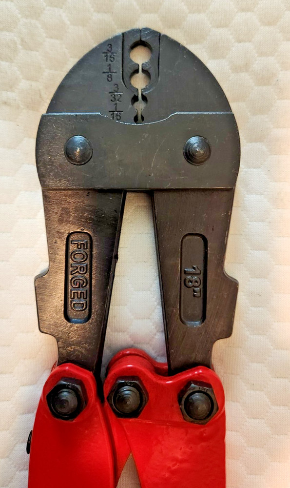 Crown Bolt 18" Swaging Wire Rope Cable Crimper