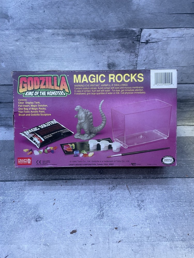 Craft House Godzilla Magic Rocks Released In (1995) (never used)