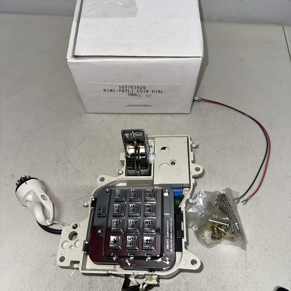 Lucent Tech Payphone  Replacement Part: Number Pad / Keypad  Hang Up Tongue