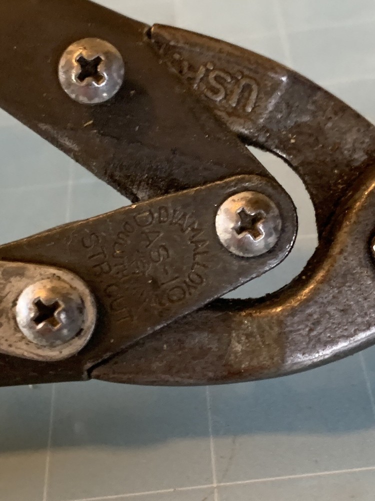 Vintage Diamalloy Das 10 Snips