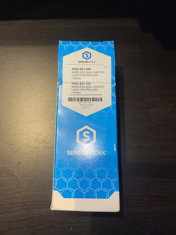 SensorWorx Wireless Wall Switch Load Controller SWX-851-WH￼120/277 VAC