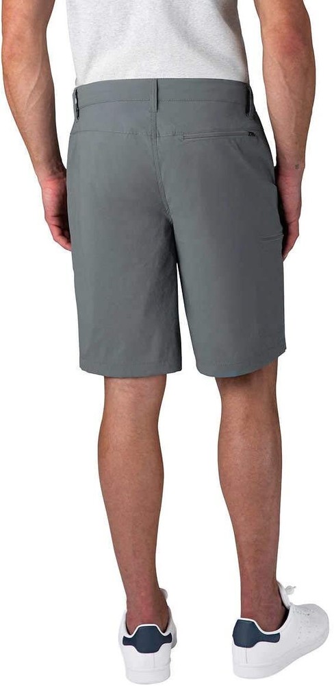 NWT Weatherproof Vintage Men's Packable Trail Short, Light Gray, Size 40