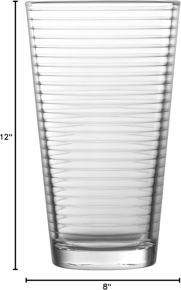 Basics Arcade Everyday 12 Pack Set Glassware Kitchen and Barware Great For: Beer
