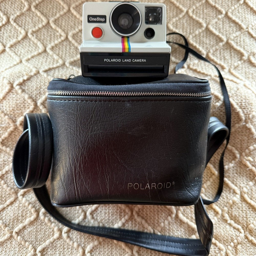 Original Polaroid Rainbow Land Camera W/ Original Carry Case