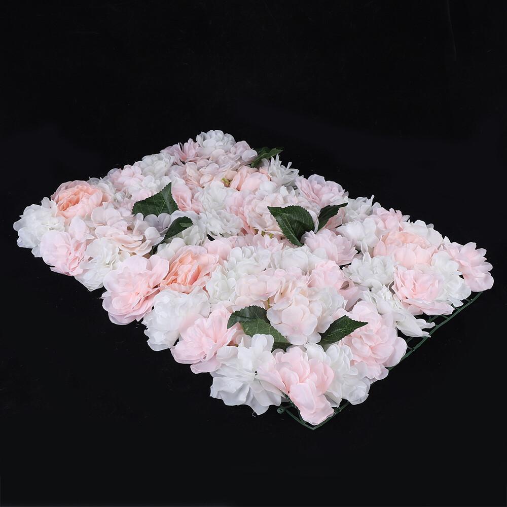 6pcs 60 x 40cm Artificial Rose Hydrangea Flower Wall Panel Wedding Venue Decor