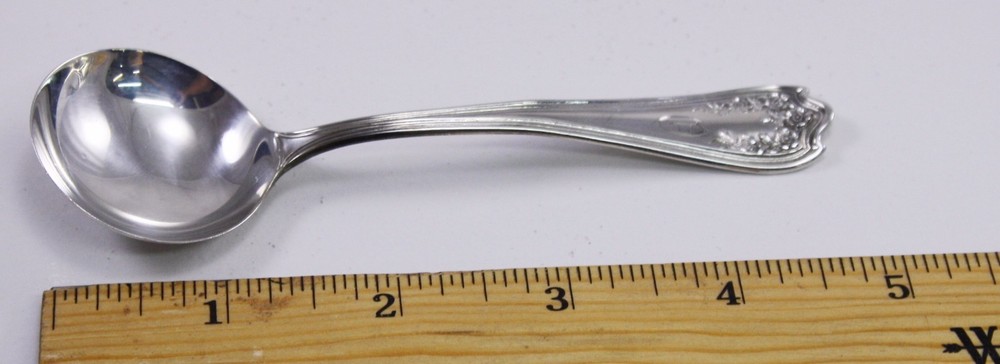SSMC Sterling Bouillon Spoon Blossom 1909