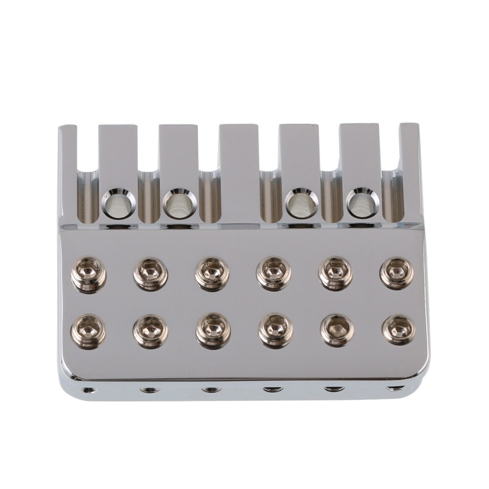 Guitar Brass Locking Nut String Lock for 6 String Headless Guitar Chrome