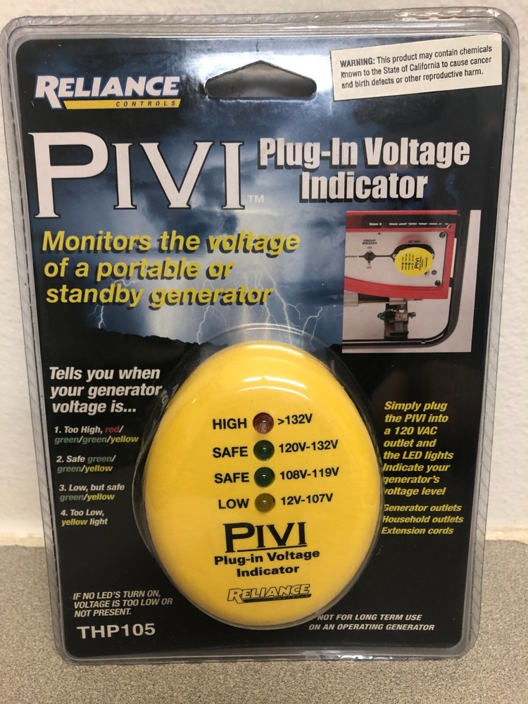 Reliance Controls THP105 PIVI 12-132 V LED Generator Tester