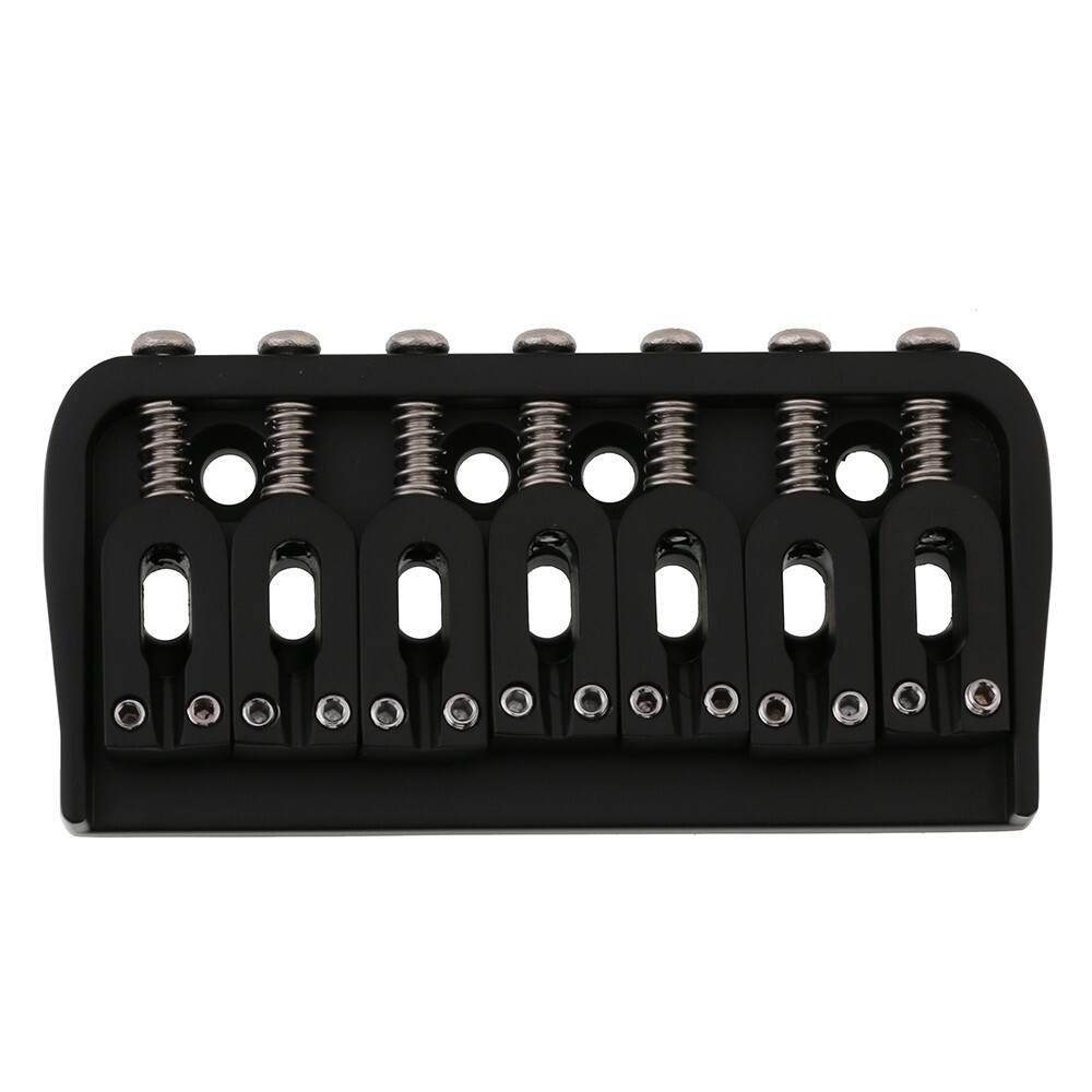 7 String Guitar Fixed Bridge for 7 String Strat Tele Style Guitar Black