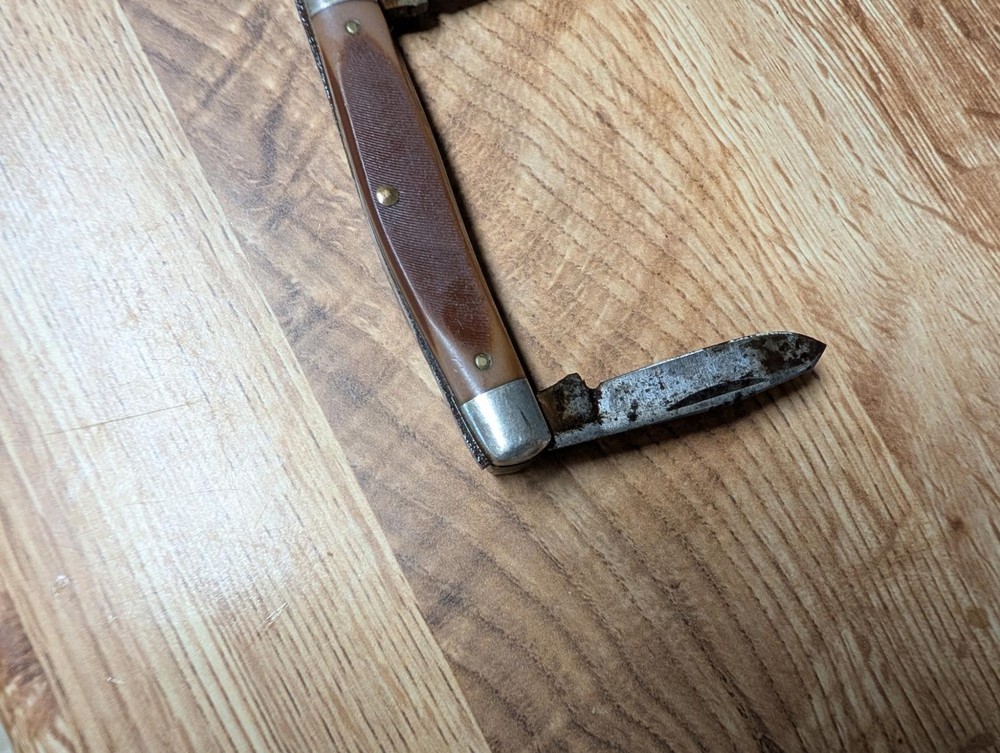 OLD TIMER Folding Pocket Knife with Multiple Blades