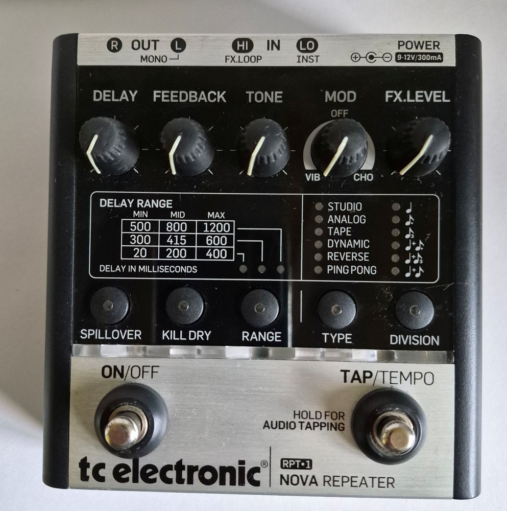 TC Electronic Nova Repeater Delay Pedal in Original Box - Pre-Owned