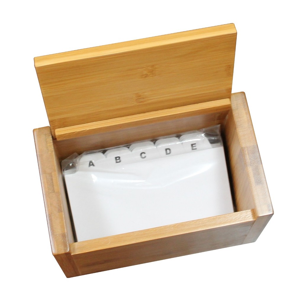 Engraved House Warming Gift - Custom Recipe Box Organizer for Kitchen