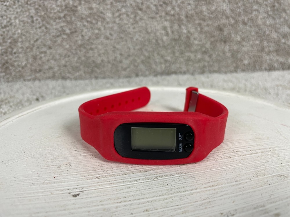 Go Bands Go Pedometer Watch Steps Counter Interchangeable 5 Bands Multicolor