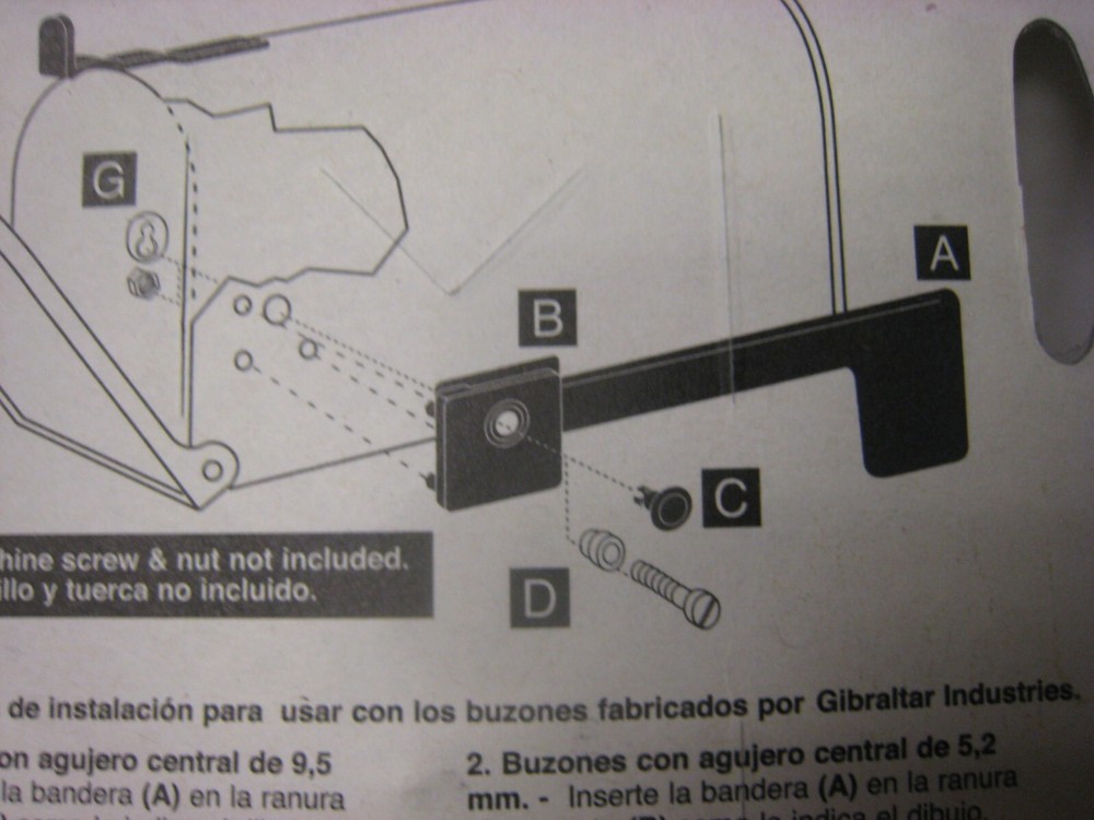 GIBRALTAR REPLACEMENT FLAG KIT RED PLASTIC RUST PROOF RFL 10000