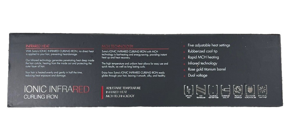 Sutra Beauty Ionic Infrared Curling Iron 1.25" *NEW*