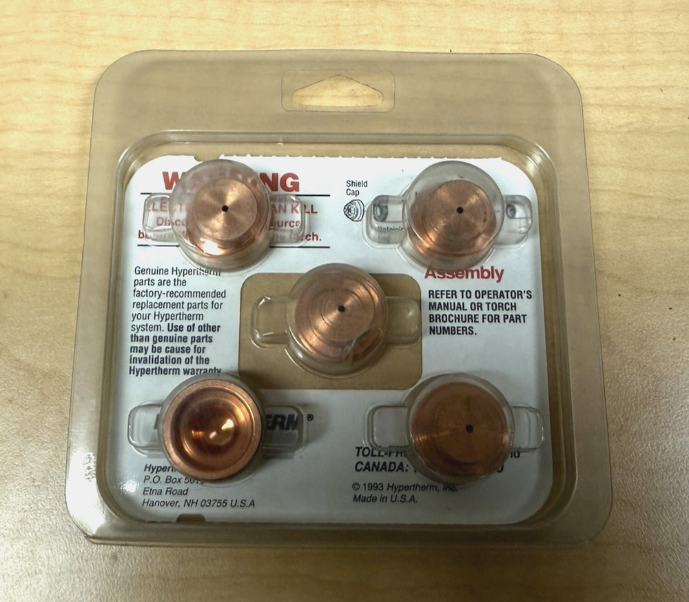 Hypertherm 020337 Shield Cap Nozzle Max 70/80, 100, 100D 5 Pack