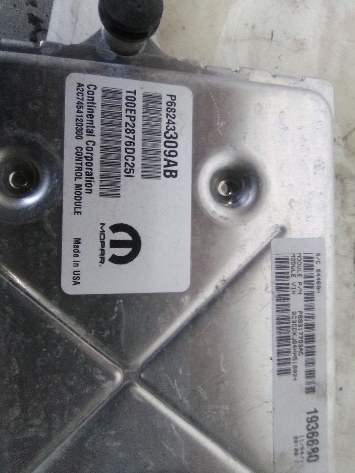 16-17 Chrysler 300 Engine ECM Electronic Control Module 3.6 Liter