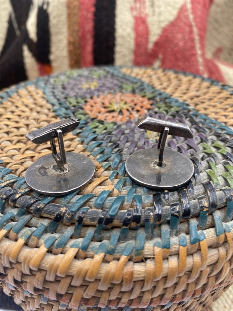Native 1970's Hopi Sterling Cuff Links