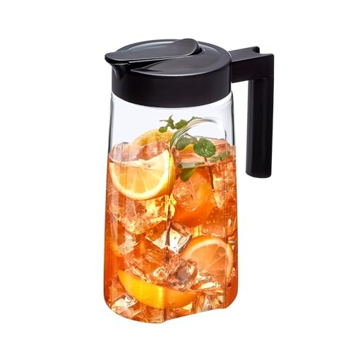 - Slim Mini - Tritan Pitcher (48 oz), Unbreakable Plastic Water Black, 1-Pack