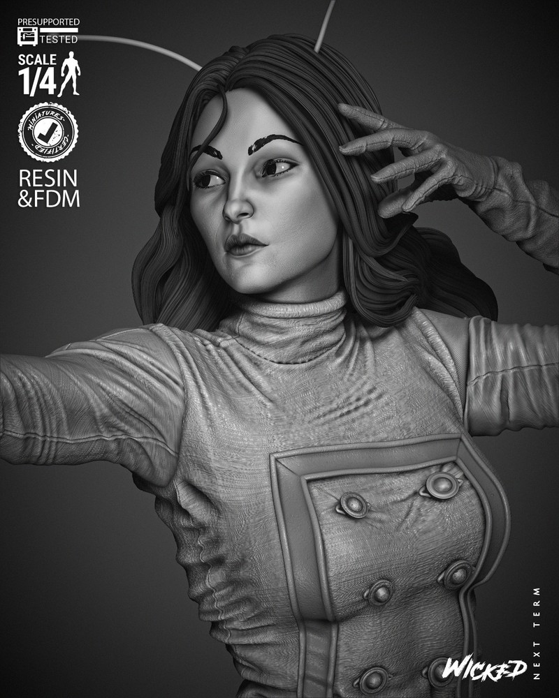 Mantis comic version bust Resin Sculpture Statue Model Kit Unpainted/Unassem