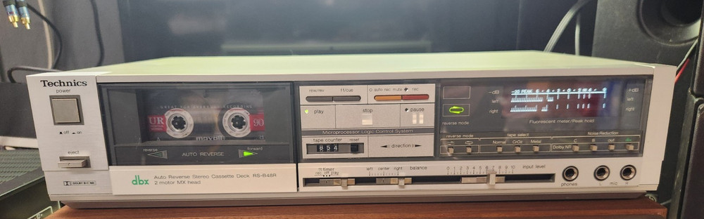 💥 Technics RS-B48R Stereo Cassette Deck, Records & Sounds Great, TECH TESTED