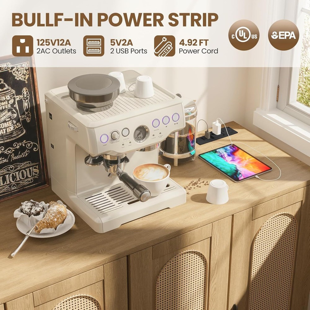Sideboard Buffet Storage Accent Cabinet Cupboard Kitchen w/ Power Outlet