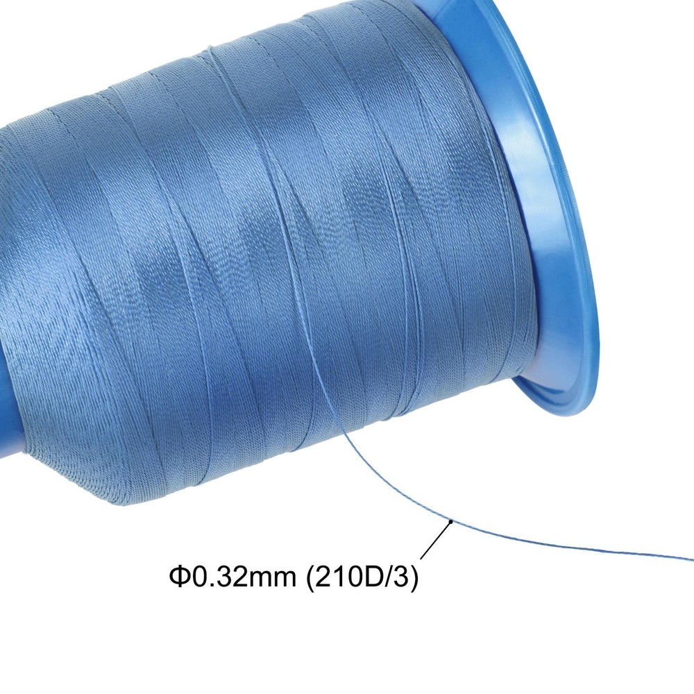 Bonded Polyester Thread Extra-strong 1312 Yards 210D/0.32mm (Blue)