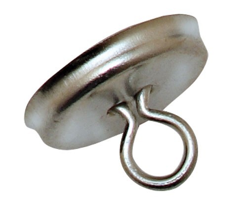 144) Osborne Covered Button-Wire Eye #9 w/Soft Shells, Size 36: 7/8" dia (75488)