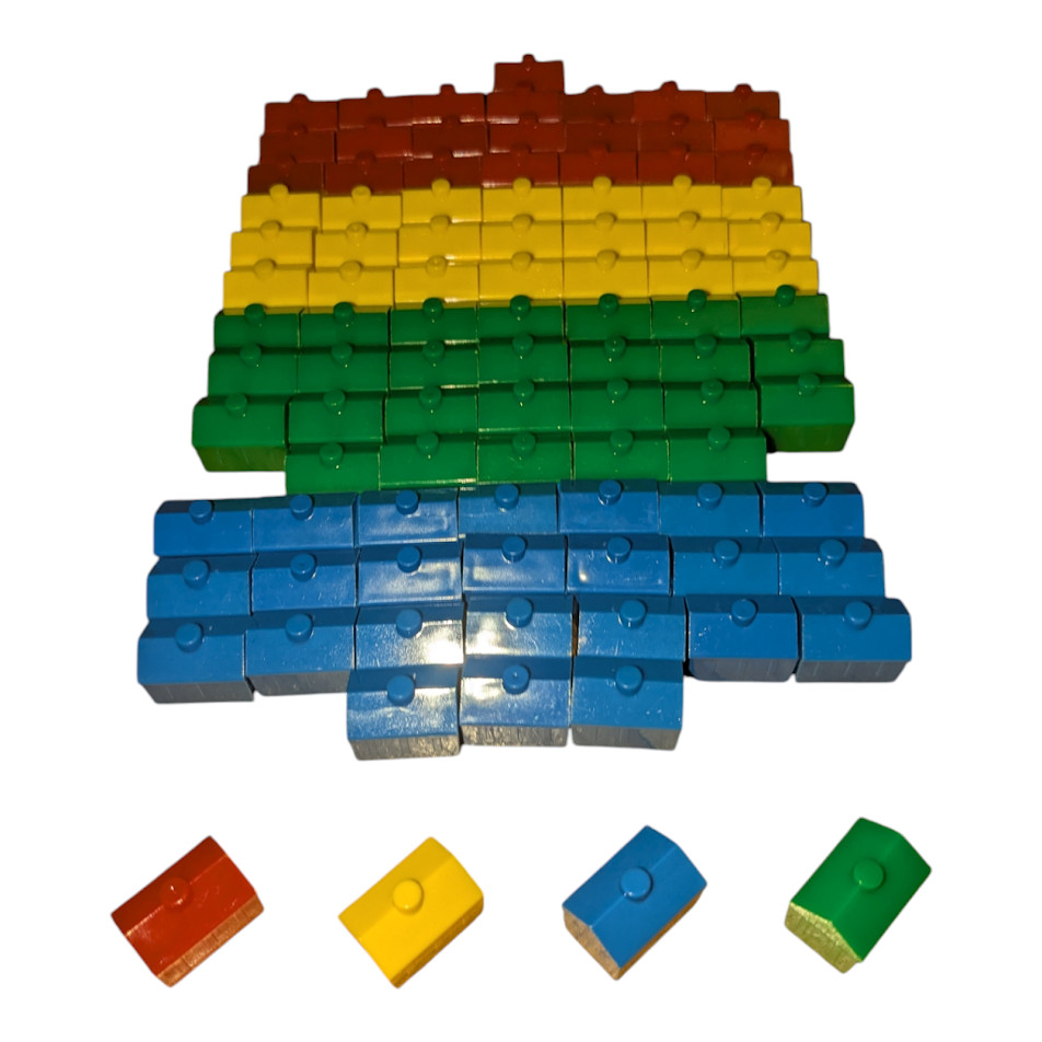 Monopoly Junior | 96 Pieces Plastic Hotels Board Game Replacement Parts