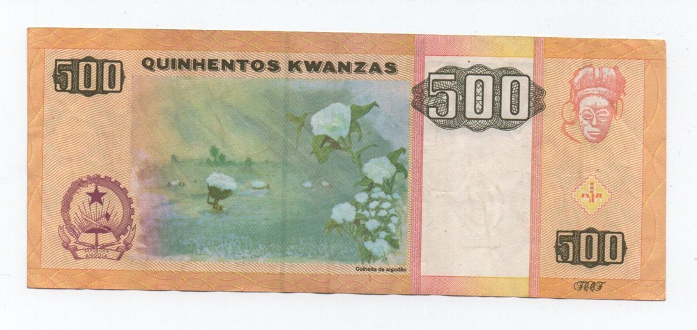 ANGOLA 500 KWANZAS 2011 PICK 149 LOOK SCANS