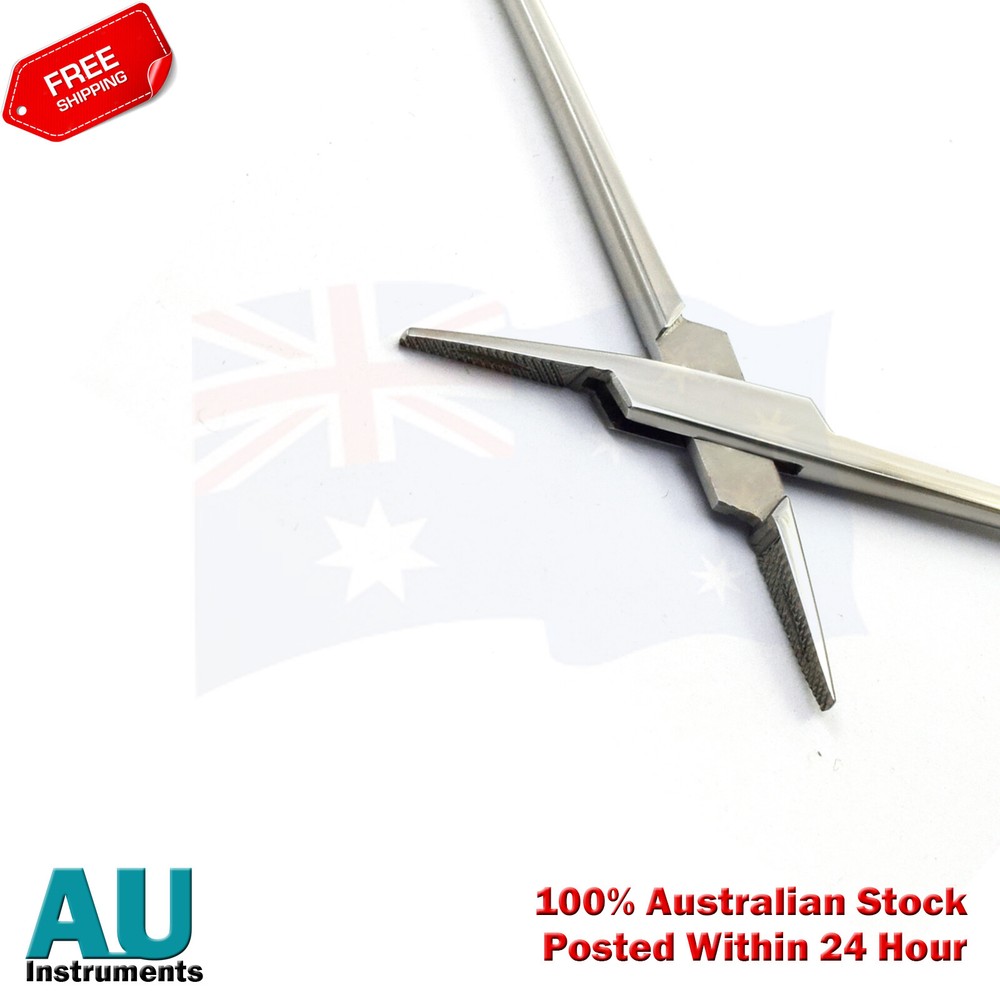 Crile-Wood Needle Holder Microsurgery Suture Forceps Surgical Locking Pliers