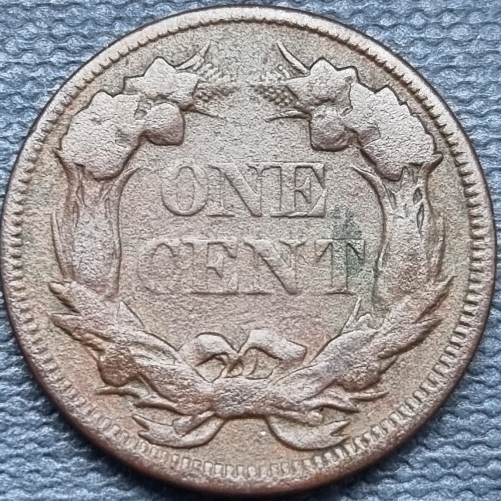 1857 Flying Eagle Cent 1c Better Grade XF Dark #82546