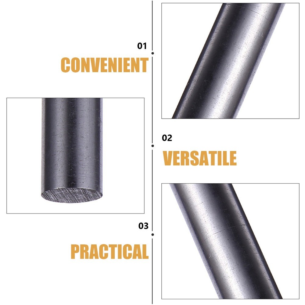 3Pcs Graphite Stirring Rods High Purity Graphite Stick for Casting and Mixing