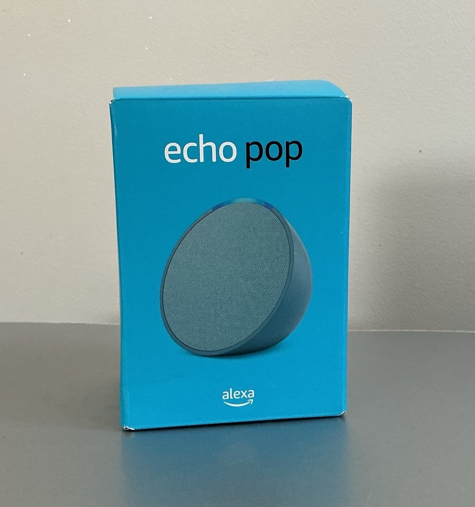 Echo Pop Midnight Blue Alexa Smart Speaker – NEW