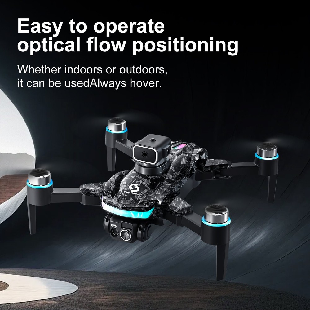 Drone WIFI FPV 4K Dual Camera Obstacle Avoidance Remote Control without Screen