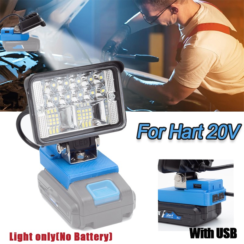 New LED Work light for Hart 20V Battery Portable FloodLight Flashlight-Tool Only