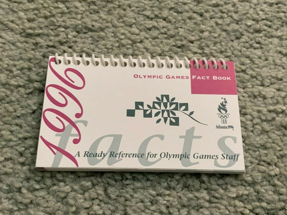 1996 Summer Olympics Game Fact Book Reference Guide for Olympic Game Staff
