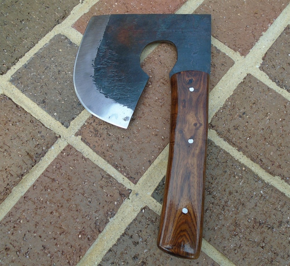 Personalized Wood Axe With Leather Sheath | Rosewood Handle Axe | Cleaver