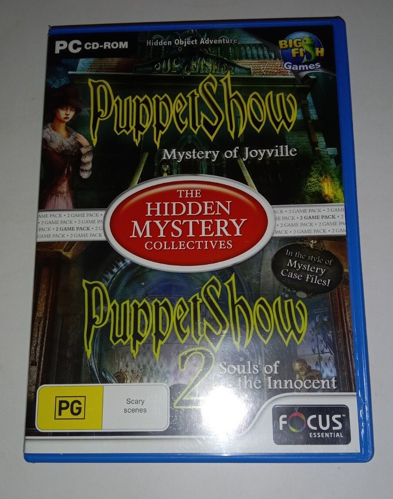 RARE PC GAME THE PUPPET SHOW - 2 PC GAME PACK (CD ROM, 2011) FREE POSTAGE
